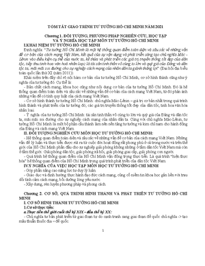 [Solved] Lm r nh hng ca Ch ngha Mc Lnin ti s hnh thnh t tng H Ch Minh ...