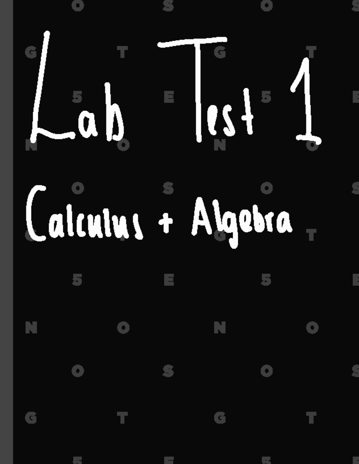 MATH 101: Lab Test 1 Practice Questions and Solutions - Studocu