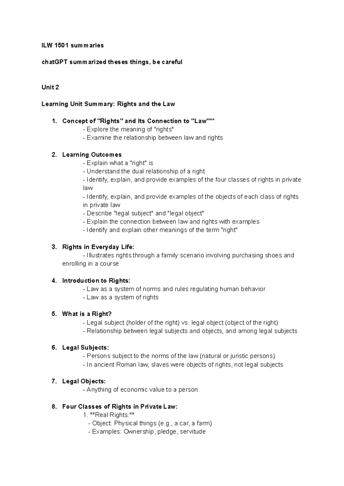 Ilw 1501 Summaries Unit 2 Unit 5 Ilw 1501 Summaries Chatgpt