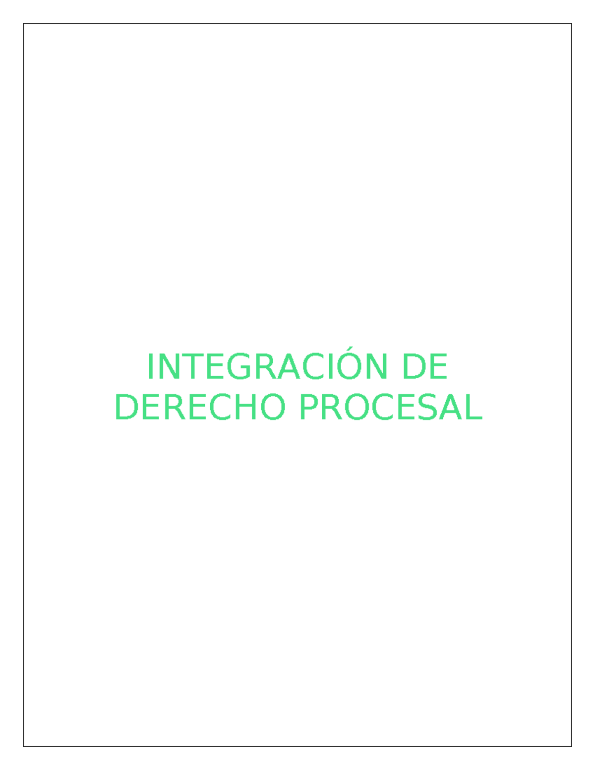 INT. DERECHO PROCESAL - Manual Completo para Estudiantes - Document Preview