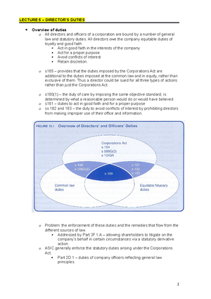 Duty of care and diligence + general law - Directors’ duties: Directors ...