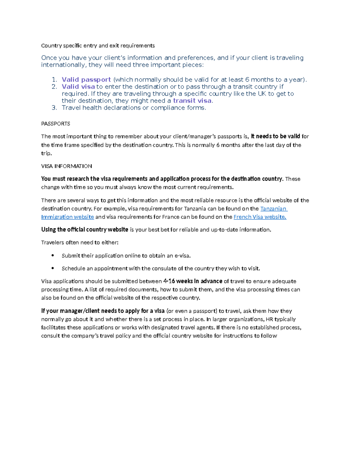 ALX Notes: International Travel Entry & Exit Requirements Guide - Studocu