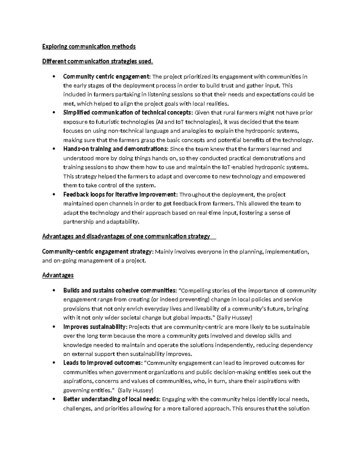 Effective Communication Strategies for Community Engagement in ITPP ...