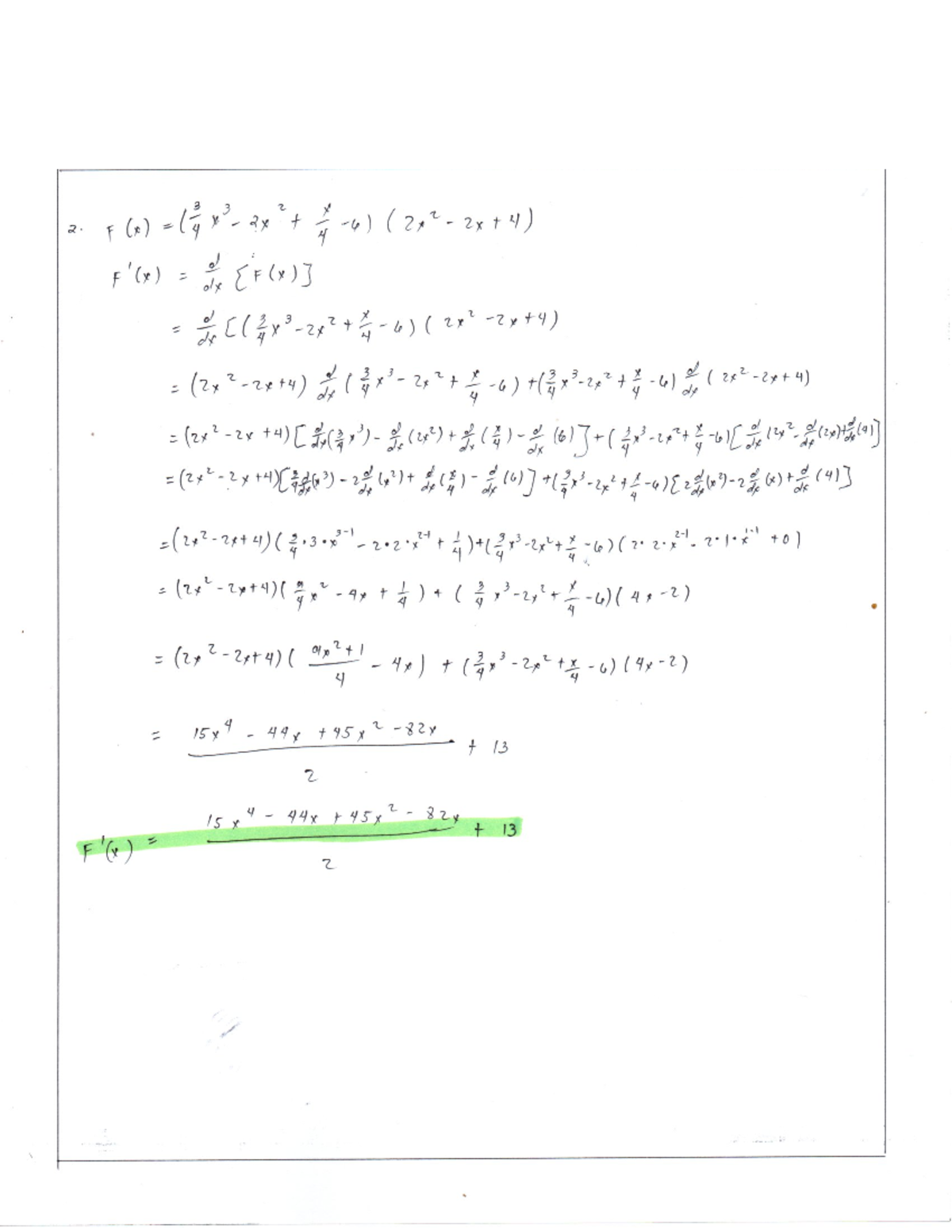 Calculus 1: Assignment 2 Solutions and Concepts - Studocu
