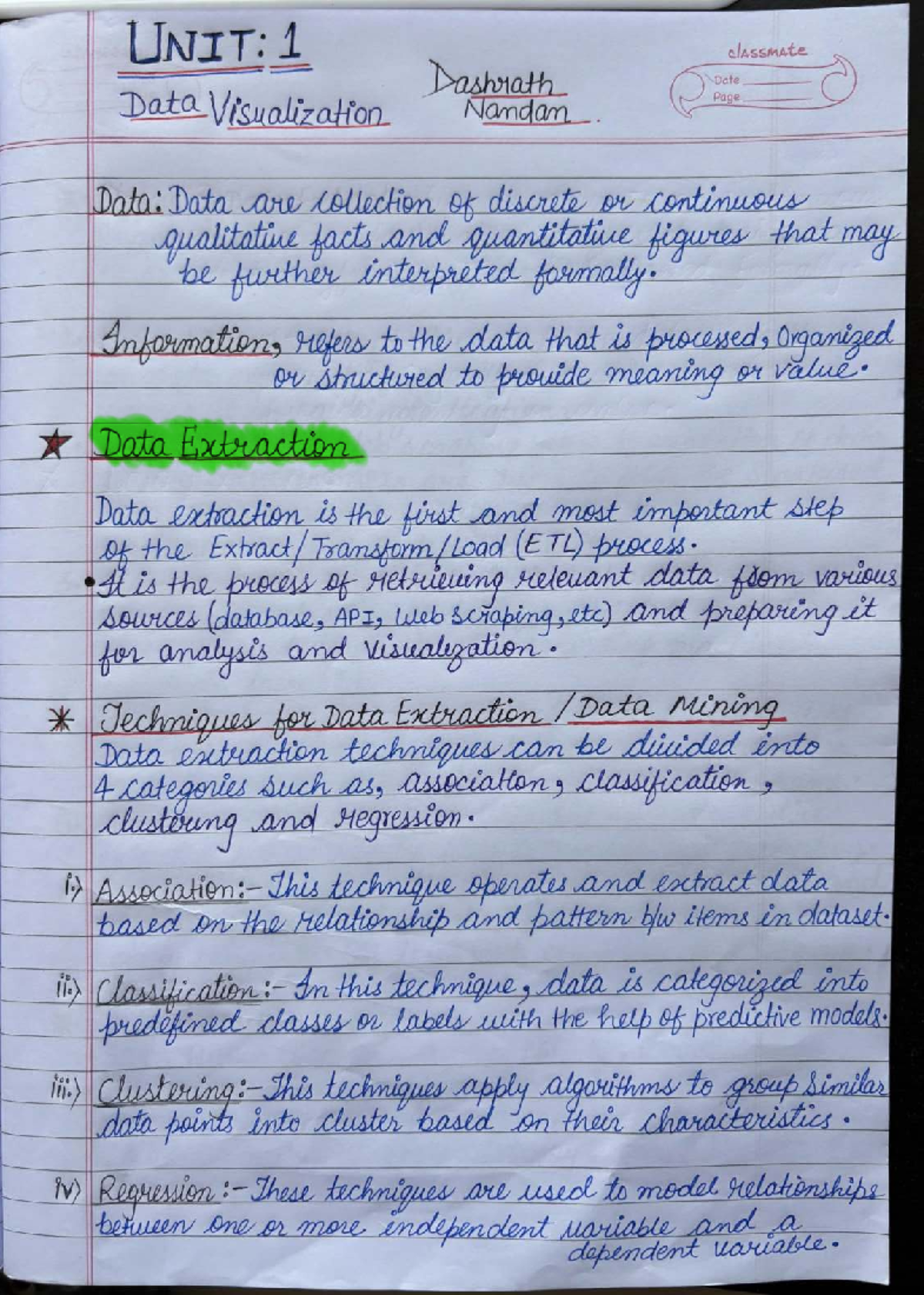 UNIT 1: Data Visualization Notes - Dashrath Nandan - Studocu