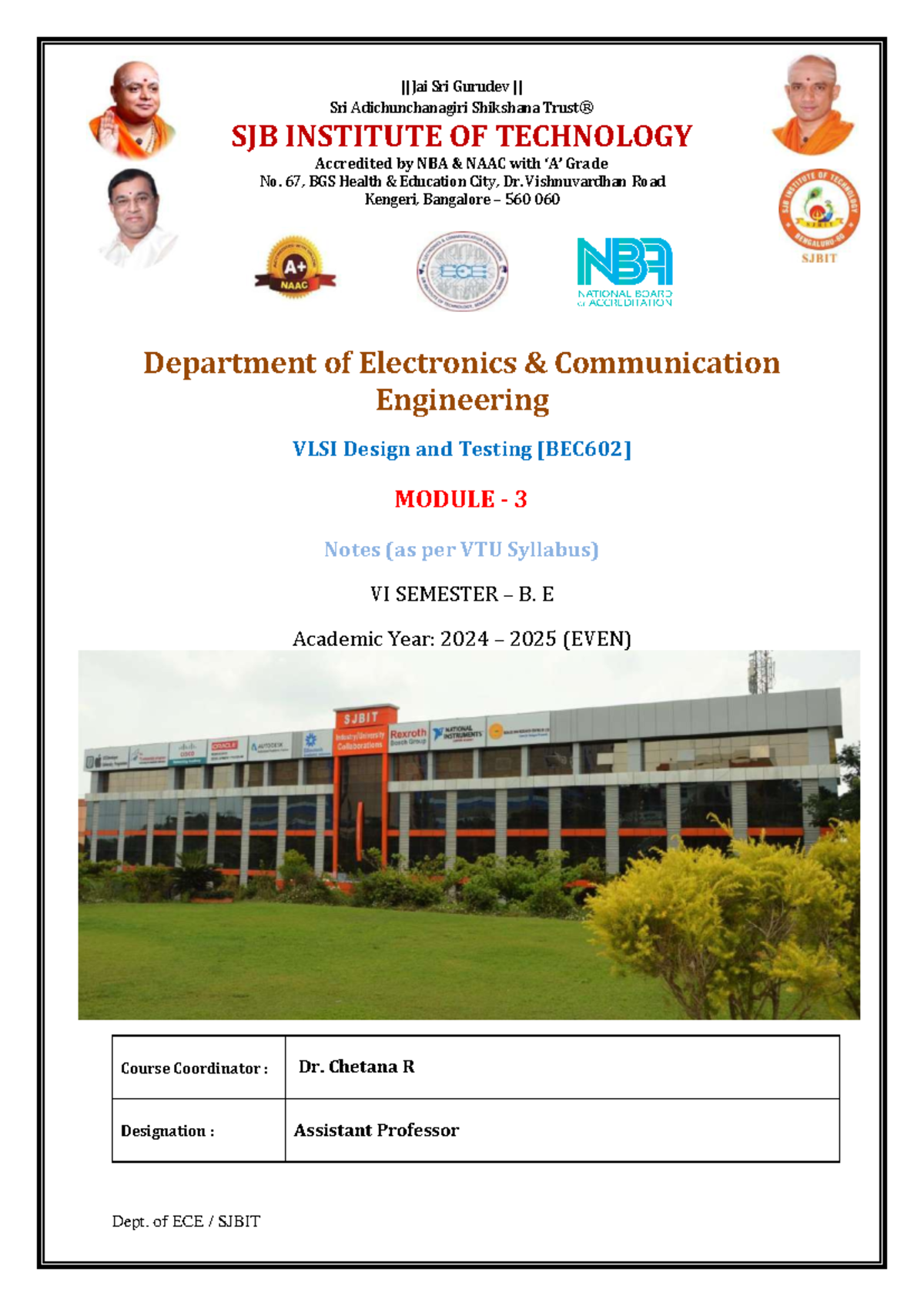 Module 3 Notes on VLSI Design & Testing (BEC602) - VI Sem ECE - Studocu