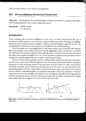 Sample lab report - Triaxial Test (UU) CIVE1159 GEOTECHNICAL ...