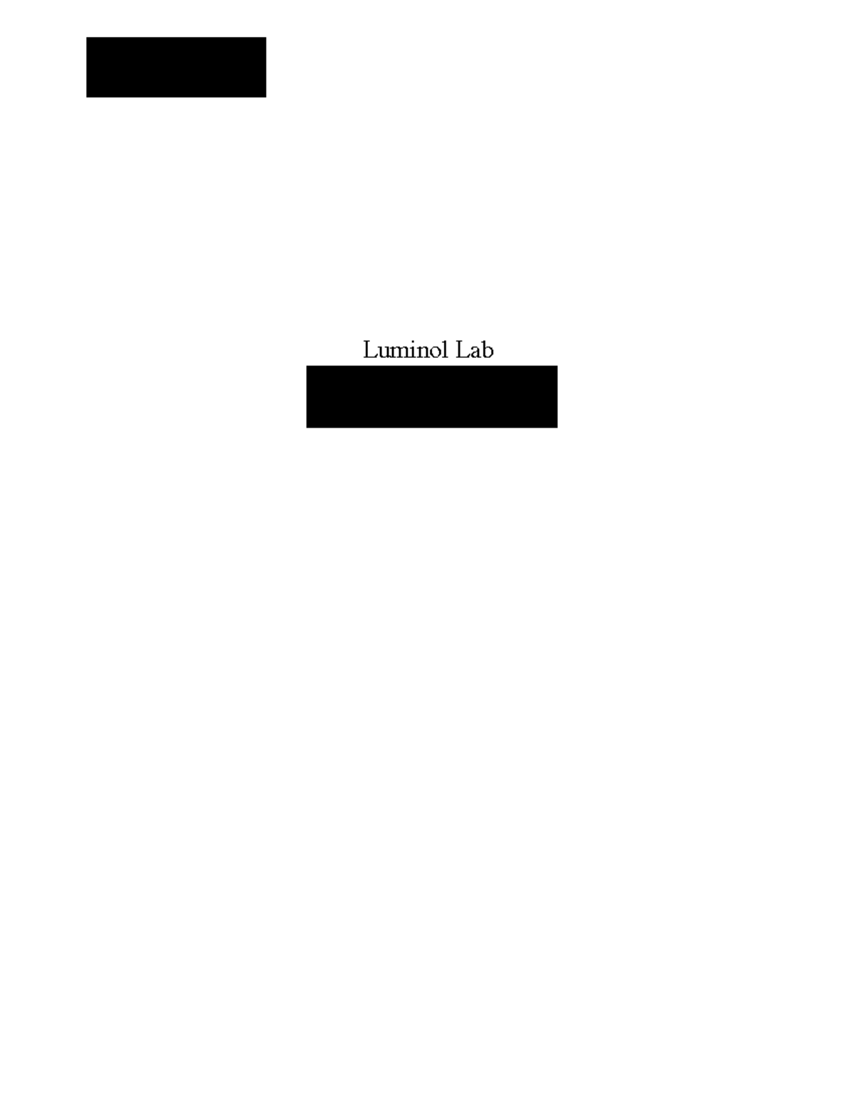 Luminol Lab Report Copy Protected - 4/12/ Luminol Lab Purvee Patel ...