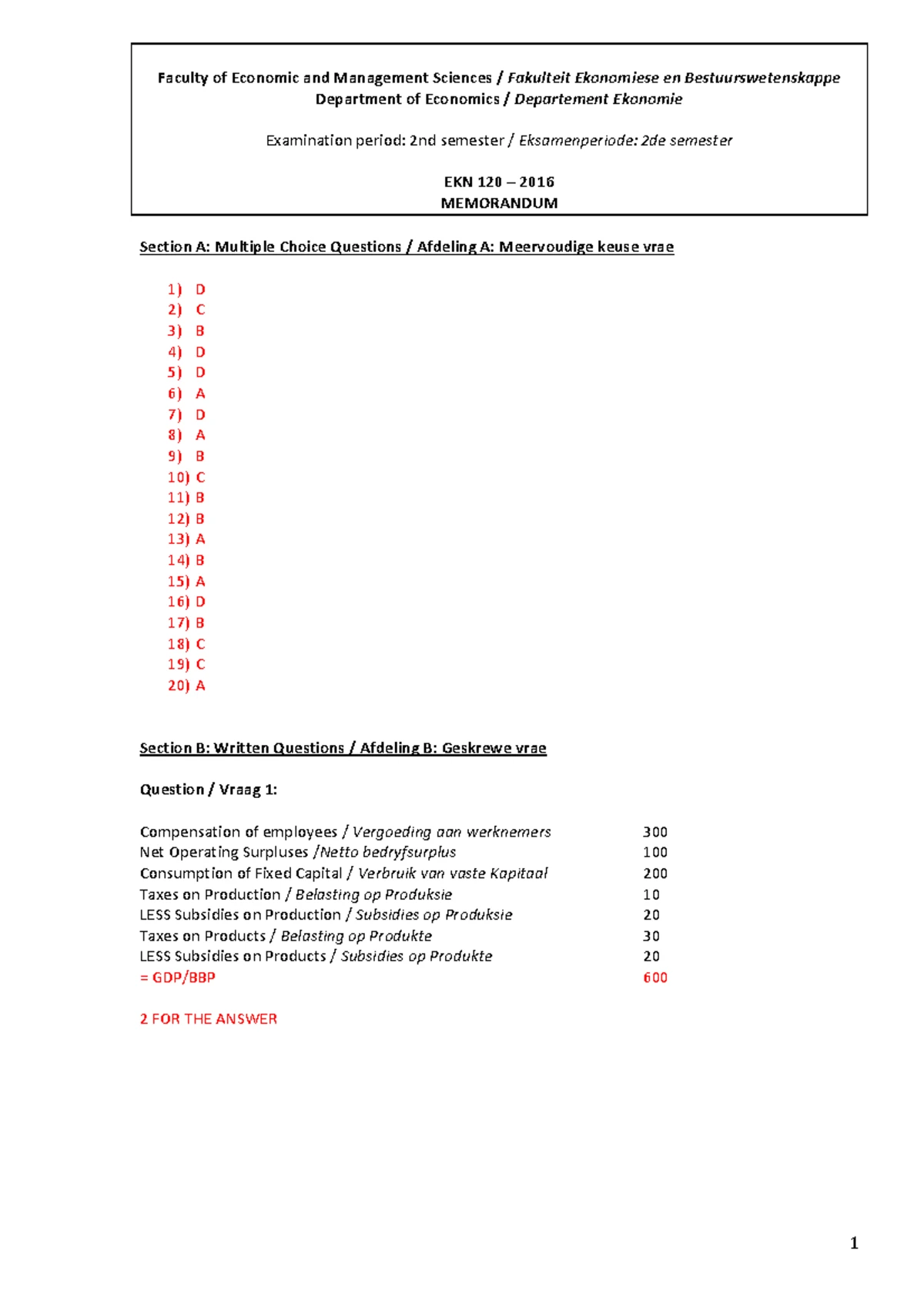 EKN 120 Final Exam Review: Graphs, GDP & Elasticity Concepts - Studocu