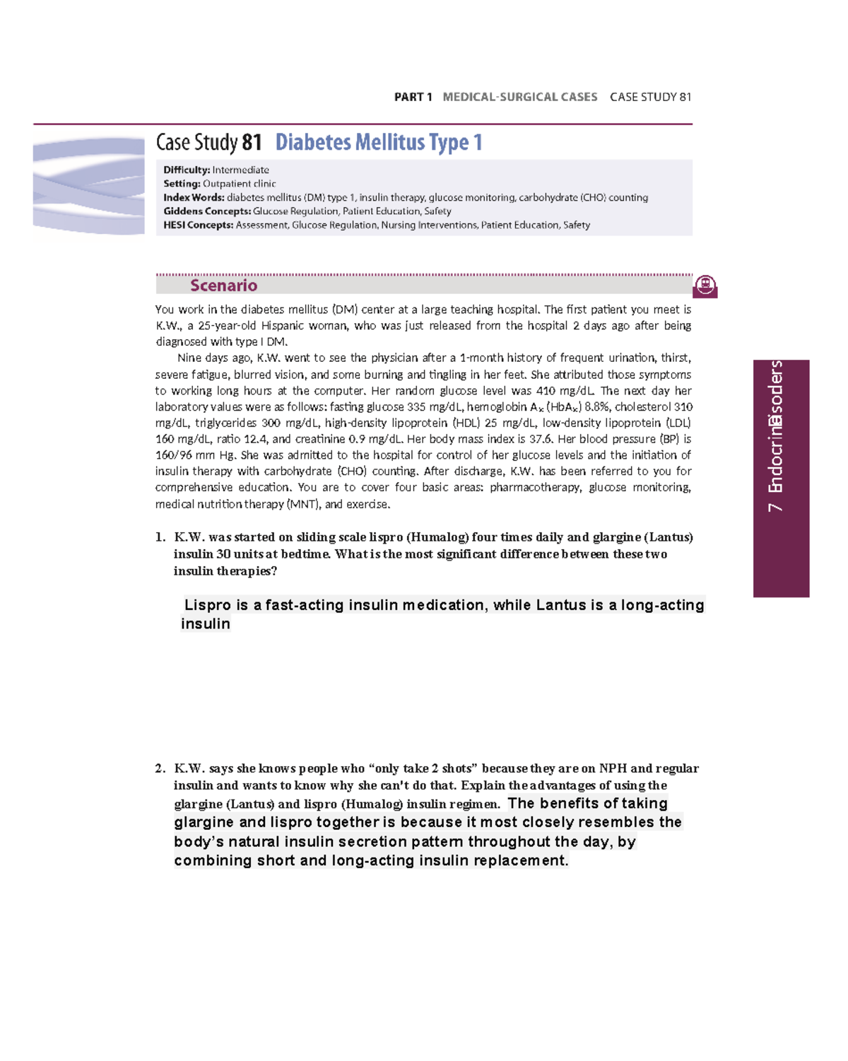 Case Study 81: Diabetes Mellitus Type 1 Treatment & Management Insights ...