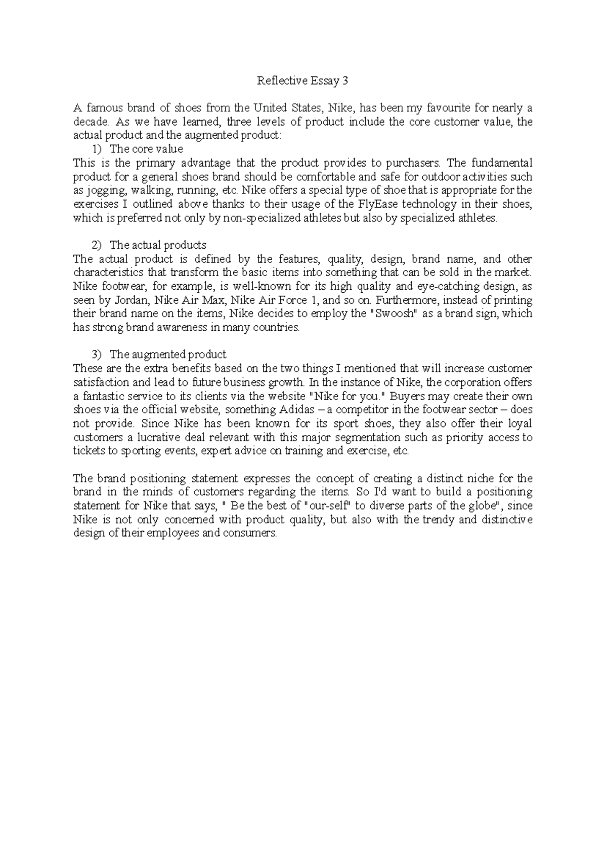 [PMK] Reflection Report 3 - Principles of Marketing - Đại học kinh tế ...