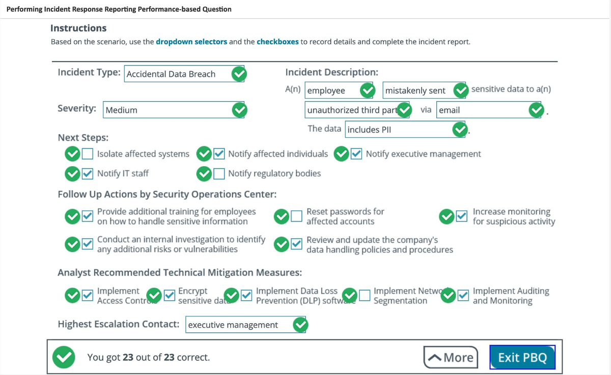 08 Incident Response Reporting: Accidental Data Breach Analysis - Studocu