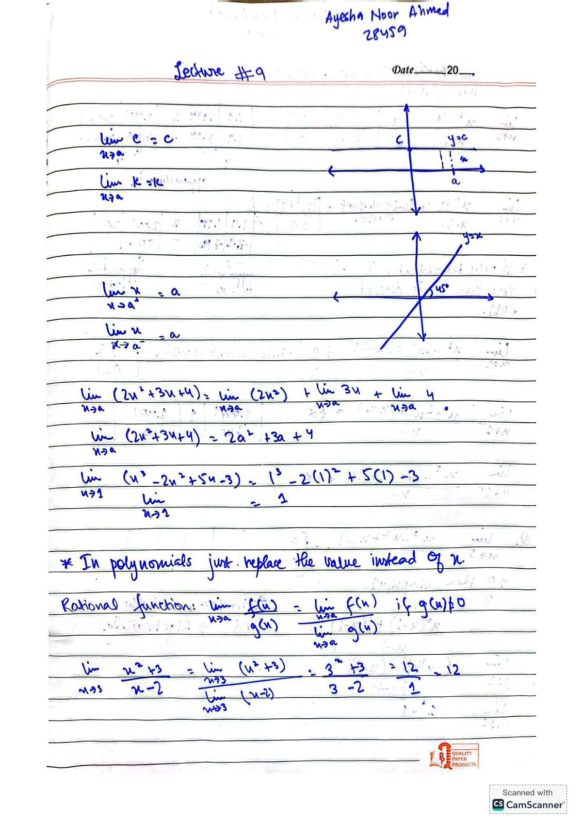 Lecture 9: Polynomials and Rational Functions (Course Code 28459) - Studocu