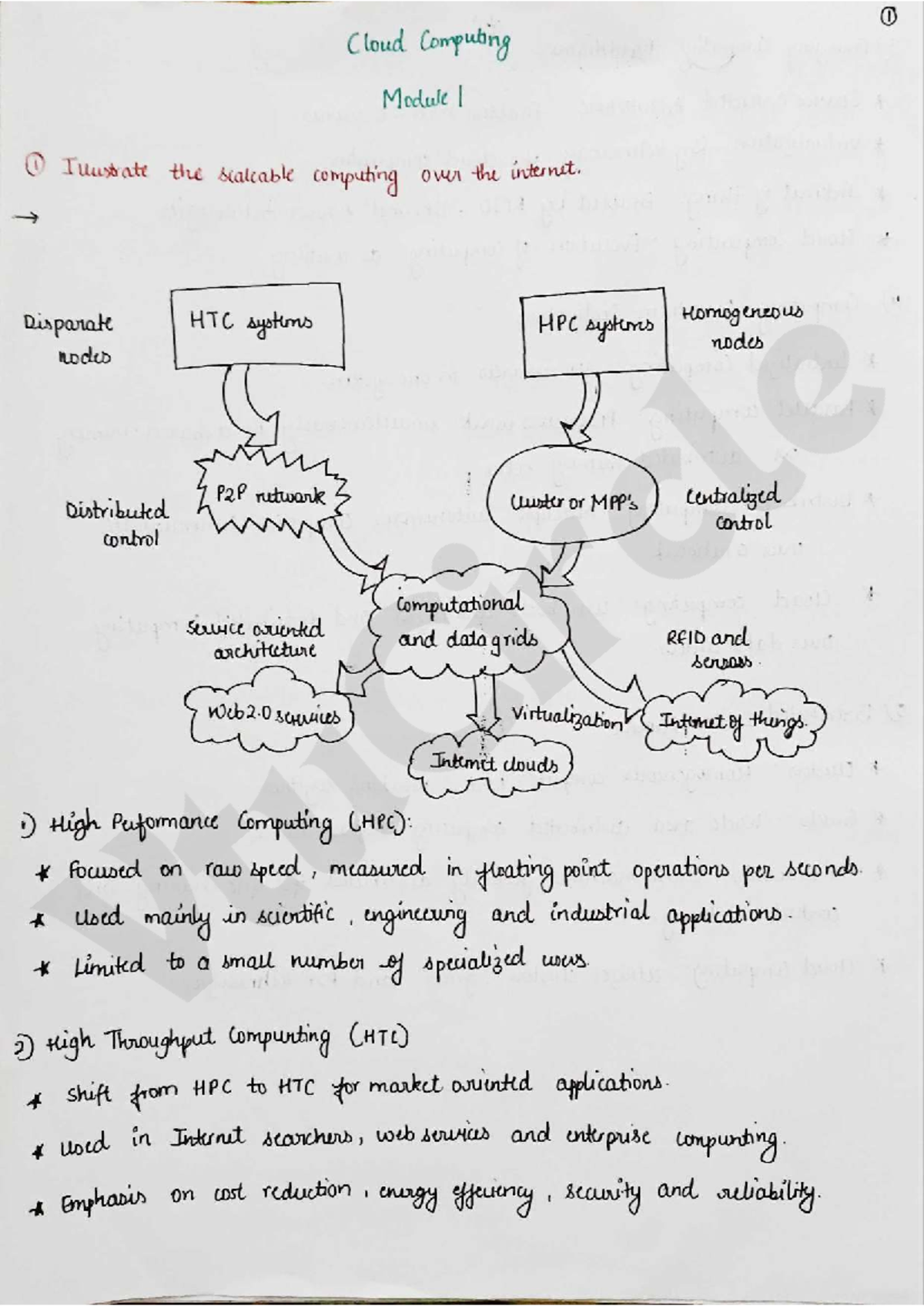 BCS601 Important Questions and Solutions for Cloud Computing - Studocu