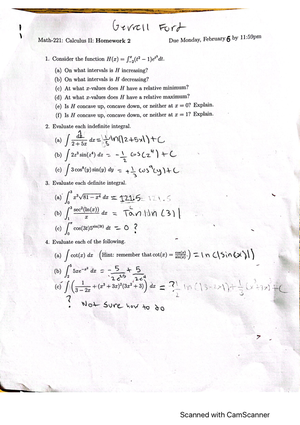 Calculus 2 Practice - Gevrel Fev J Calc L RW tile Pat aks ( Be 2 og ee ...