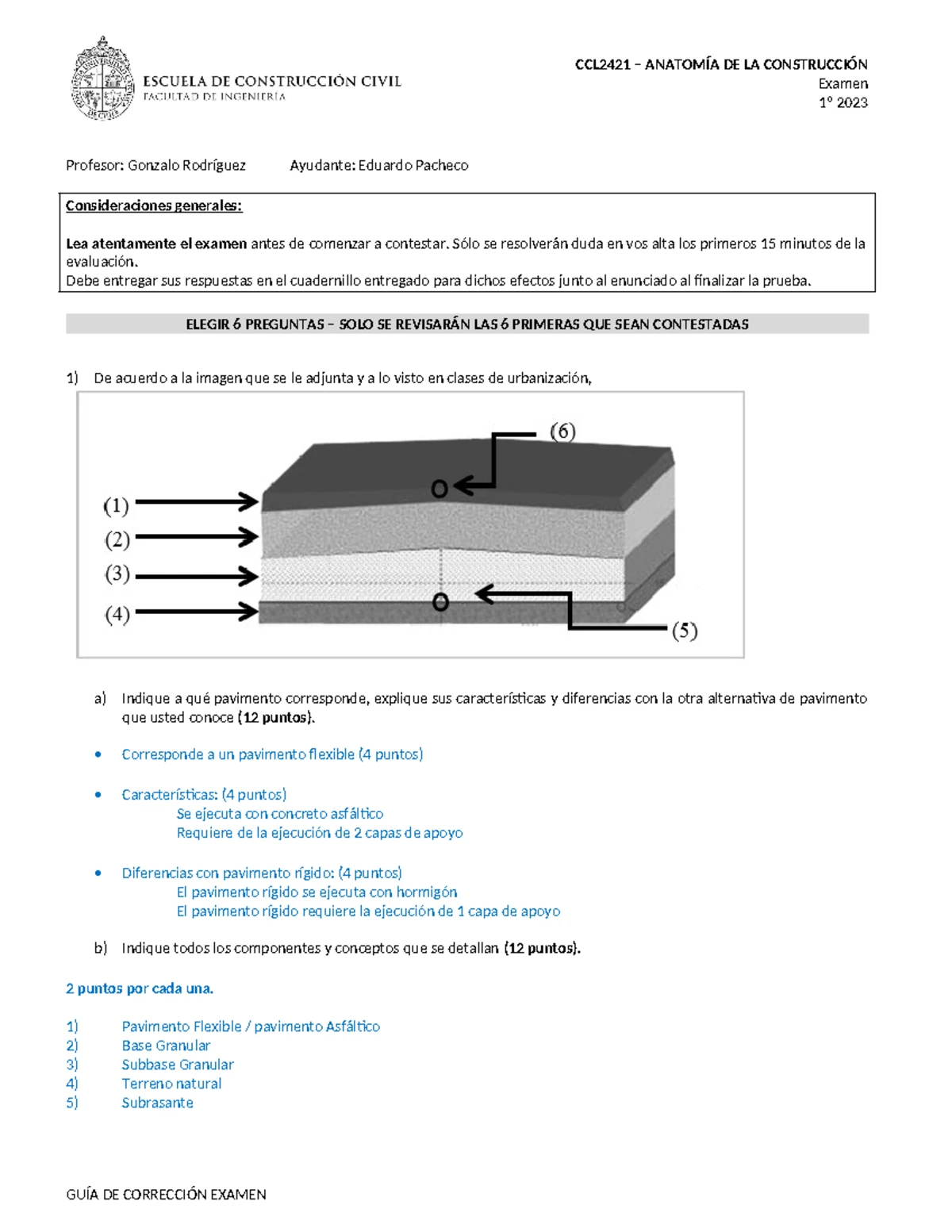 Solución I2 2024-1 - i2 2023 - F ́ISICA I FIS PAUTA INTERROGACI ́ON 2 ...
