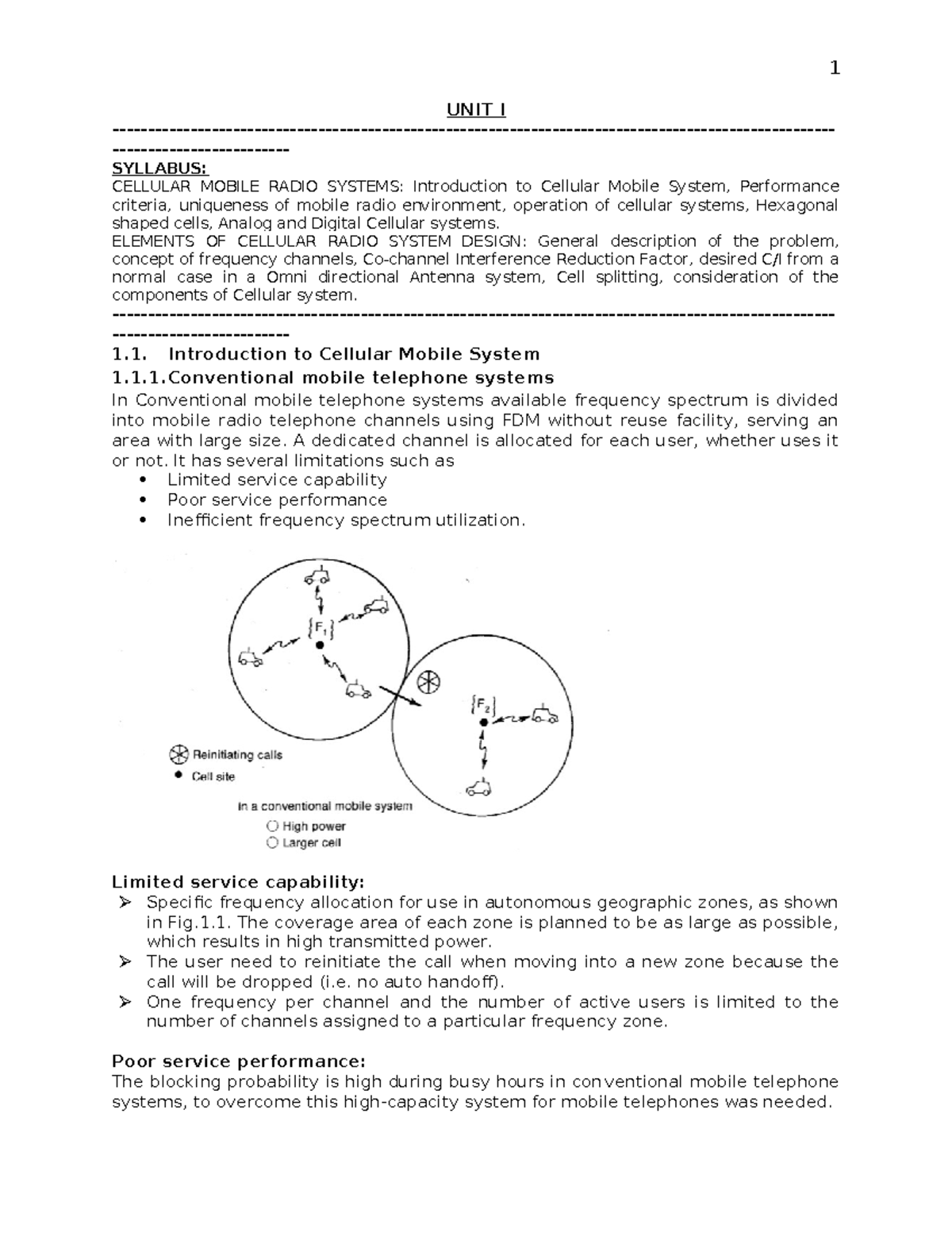 Cellular Mobile Communication Lecture Notes: Syllabus & System Design ...