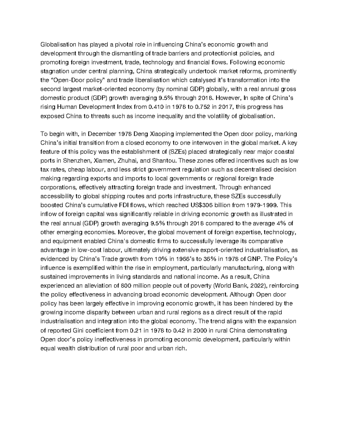 Economics 101: China Case Study on Globalisation and Economic Growth ...