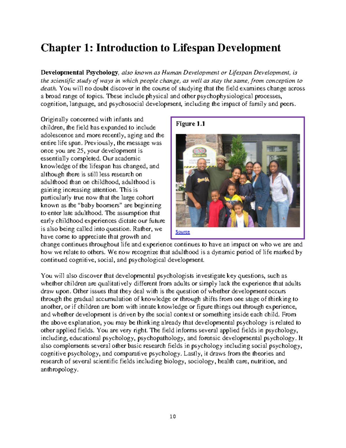Chapter 1: Introduction to Lifespan Development - Studocu