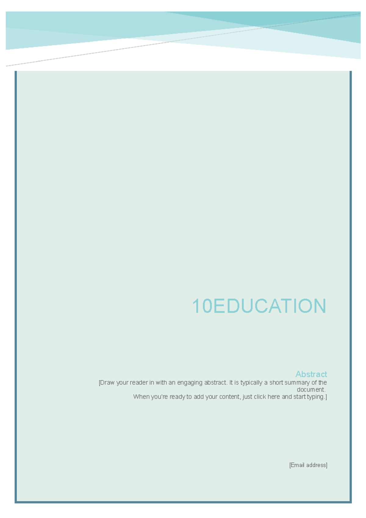 Climate Change - Practice - [Email address] Abstract [Draw your reader ...