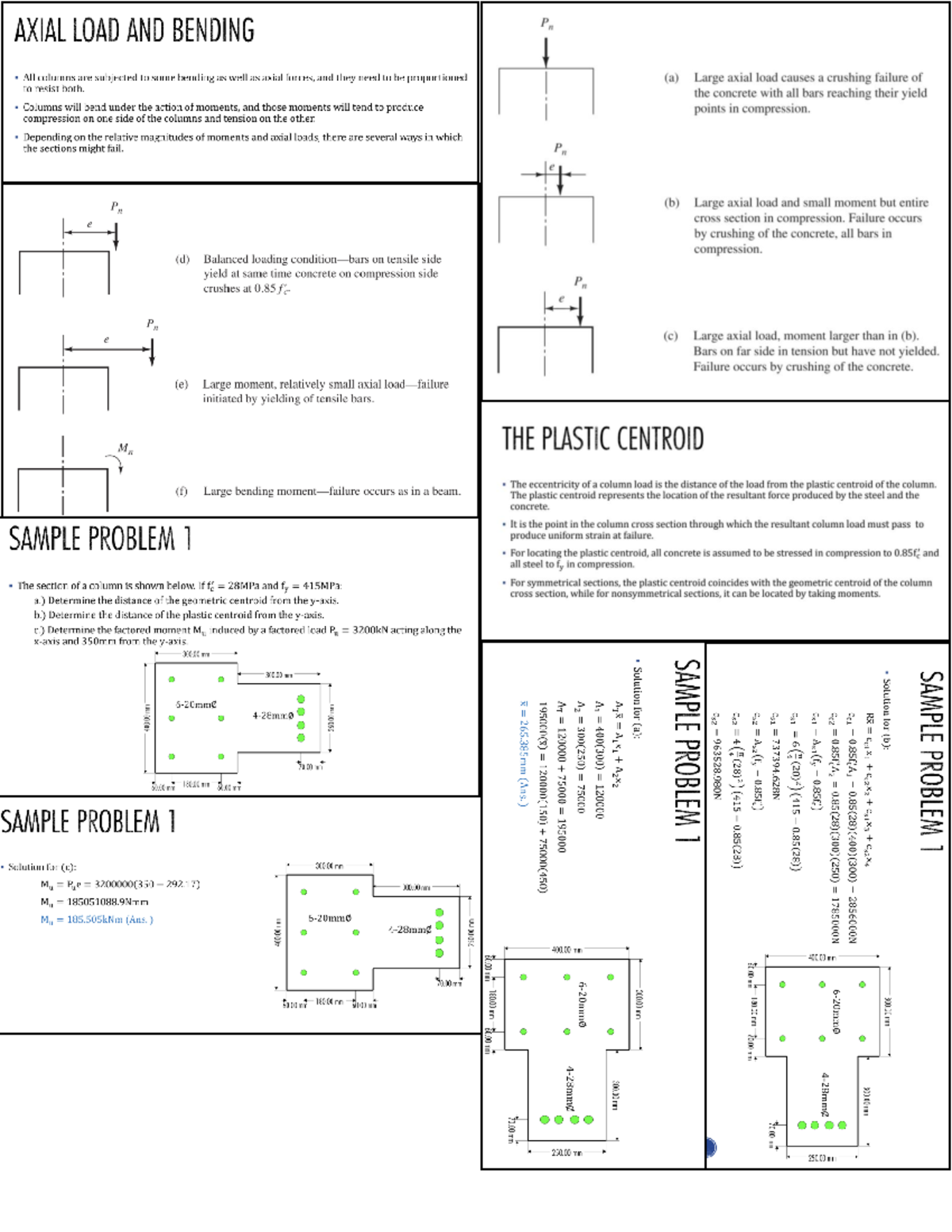 RCD 2023 Finals Notes: Understanding Axial Load & Bending in Columns ...