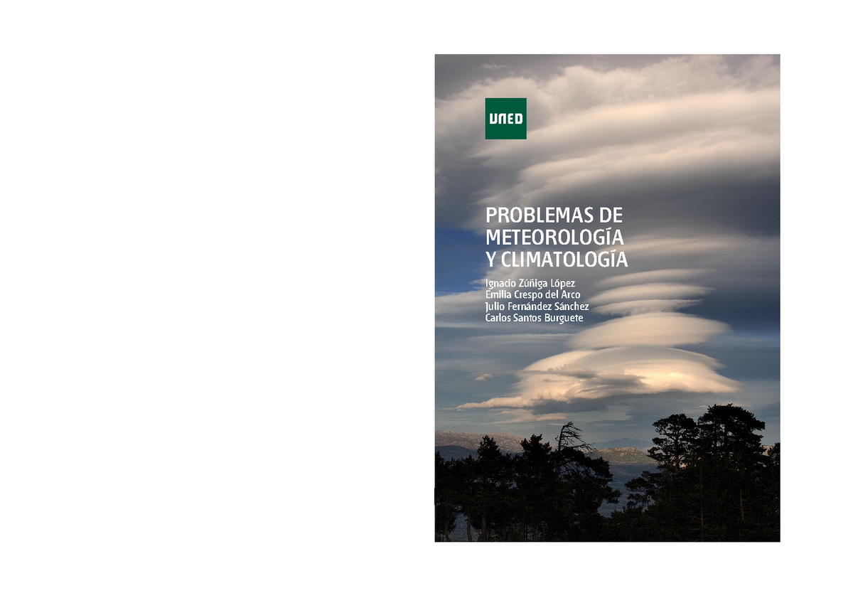 Problemas de Meteorología y Climatología - UNED - Document Preview