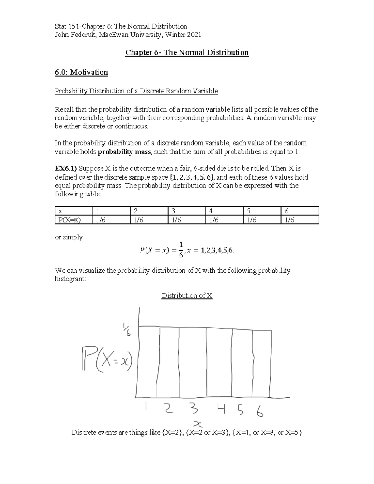 Chapter 6 Notes: Understanding the Normal Distribution in Stats - Studocu