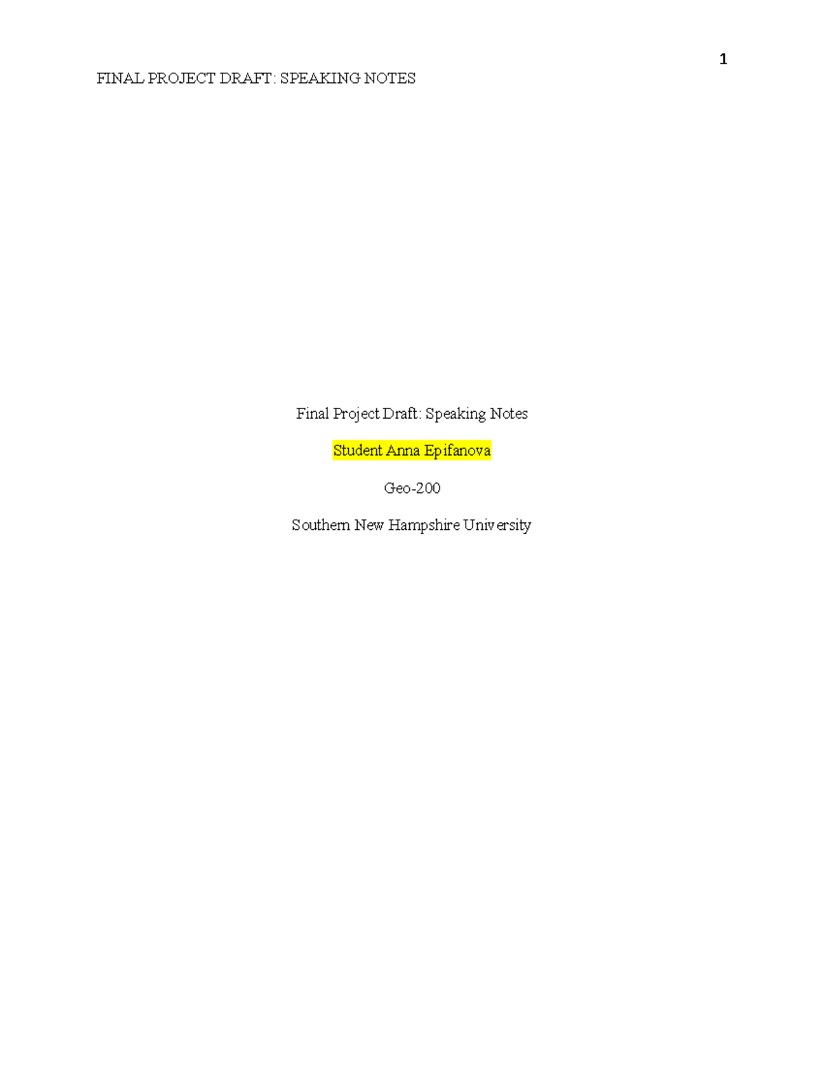 GEO 200 Final Project Speaker Notes: Moving to Spain Presentation - Studocu