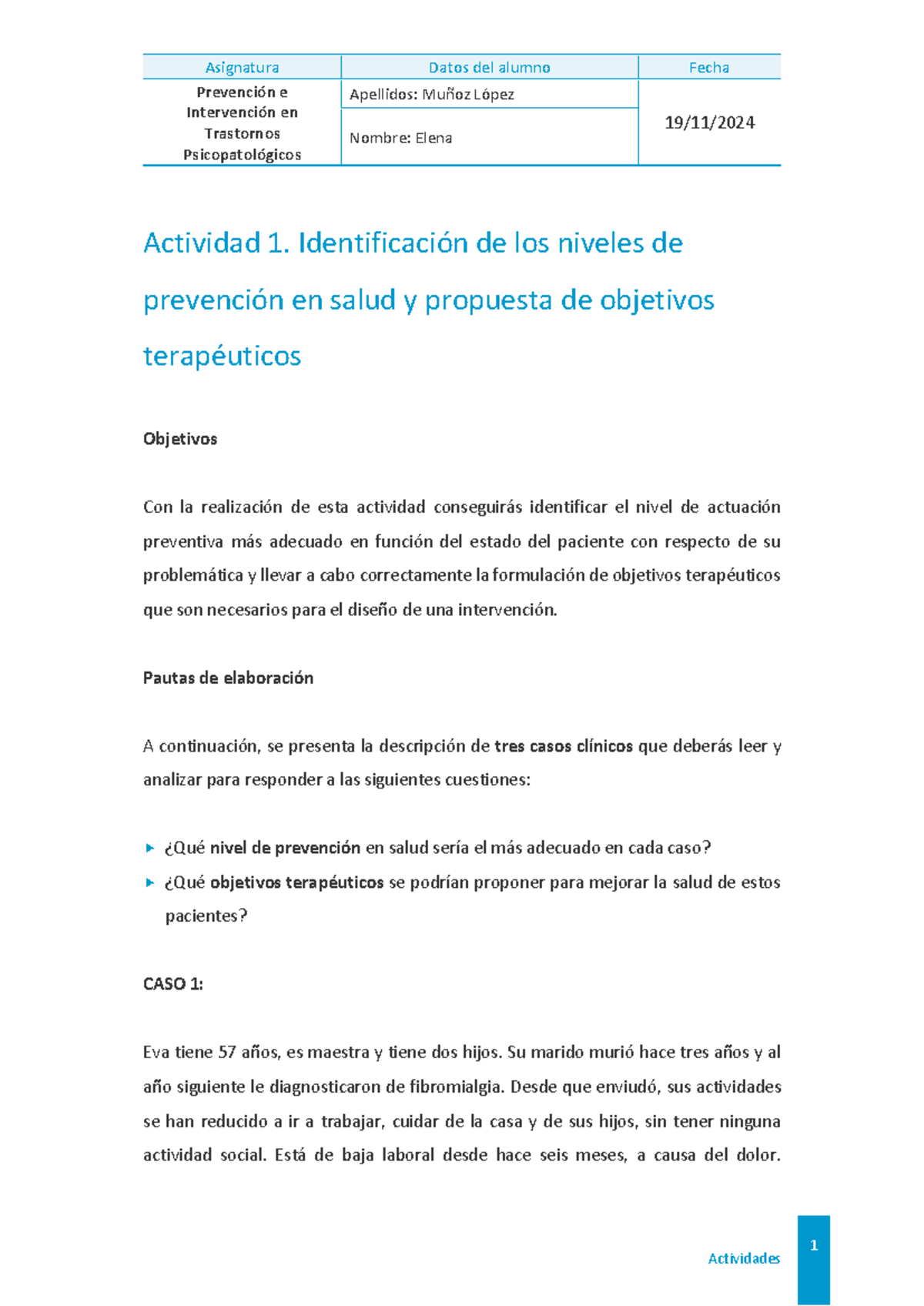Psisa 10 act1 individual - Prevención e Intervención en Trastornos ...