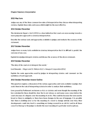 .Delegated Legislation Answer Outline.docx - Chapter Delegated ...