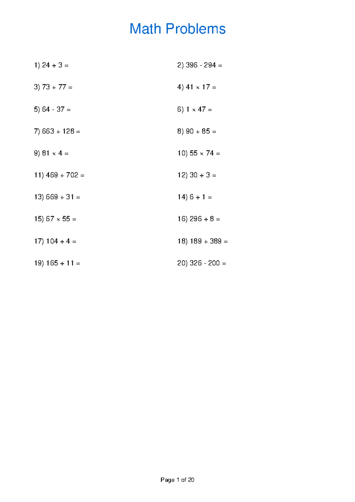 Math Problems and Solutions for HW4271: Comprehensive Guide - Studocu