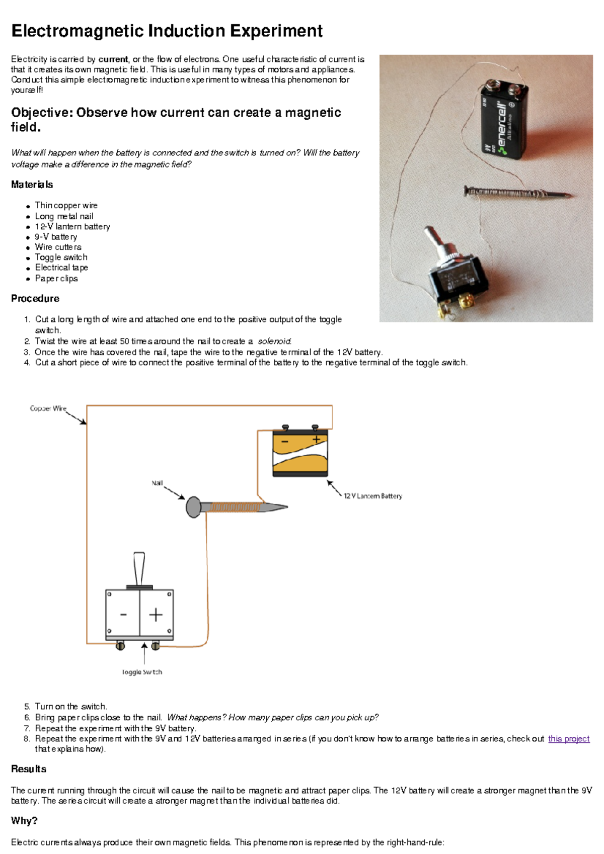 Electromagnetic Induction Experiment: Understanding Magnetism in ...