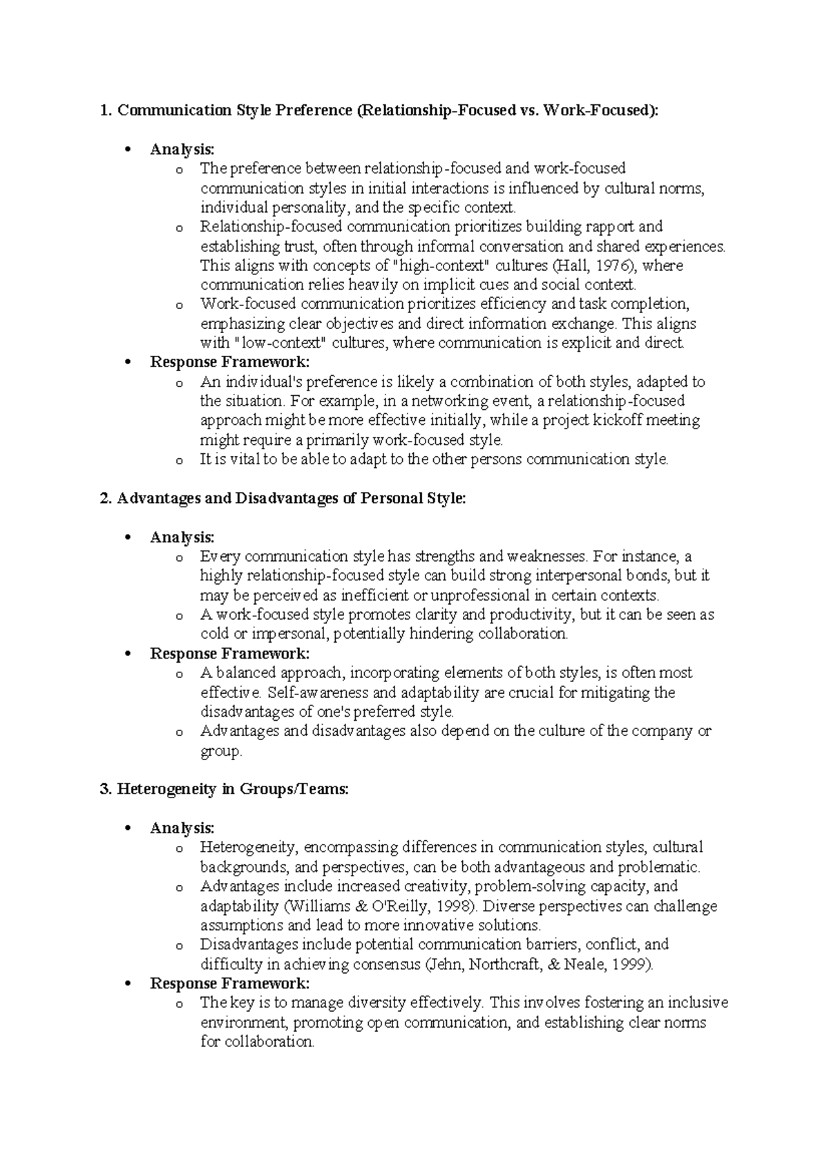 Speaking 5 english - Tiếng anh 5 - 1. Communication Style Preference ...