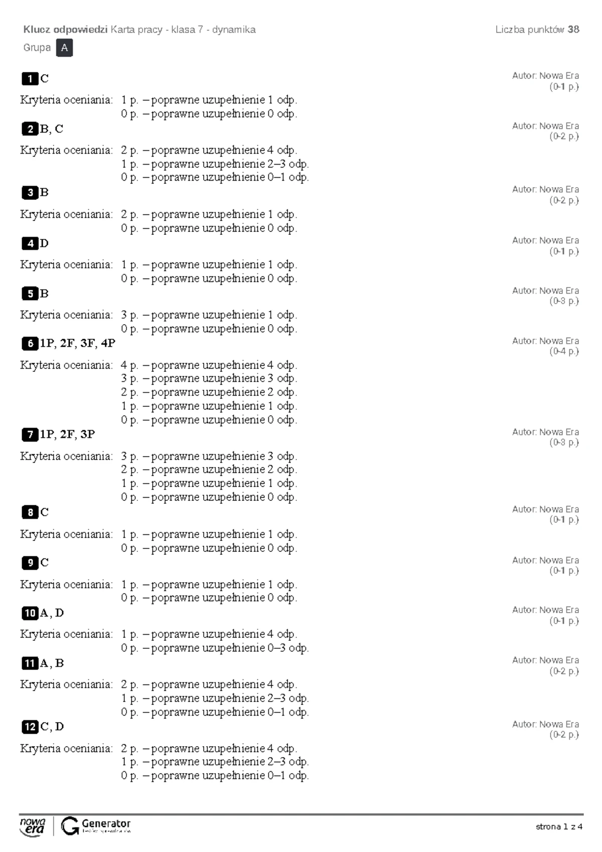 Sprawdzian Ciśnienie I Siła Wyporu www.studocu.com
