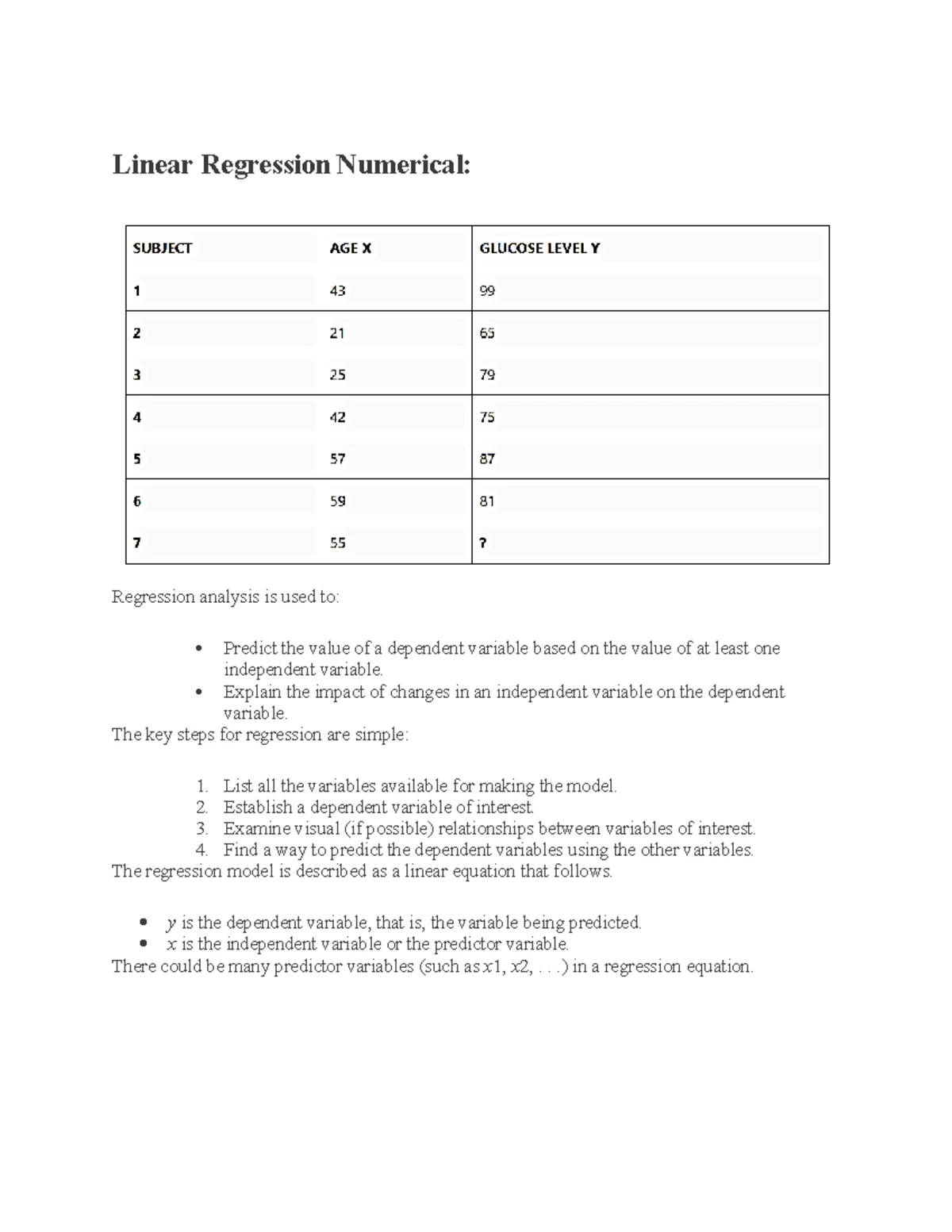 ML Lab - Simple Linear Regression from Scratch - Studocu