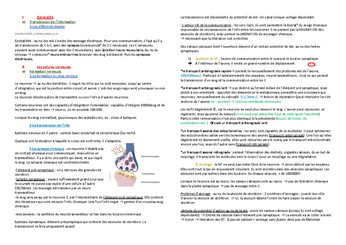 Notes de cours sur la communication cellulaire (Comm Cell) - Studocu