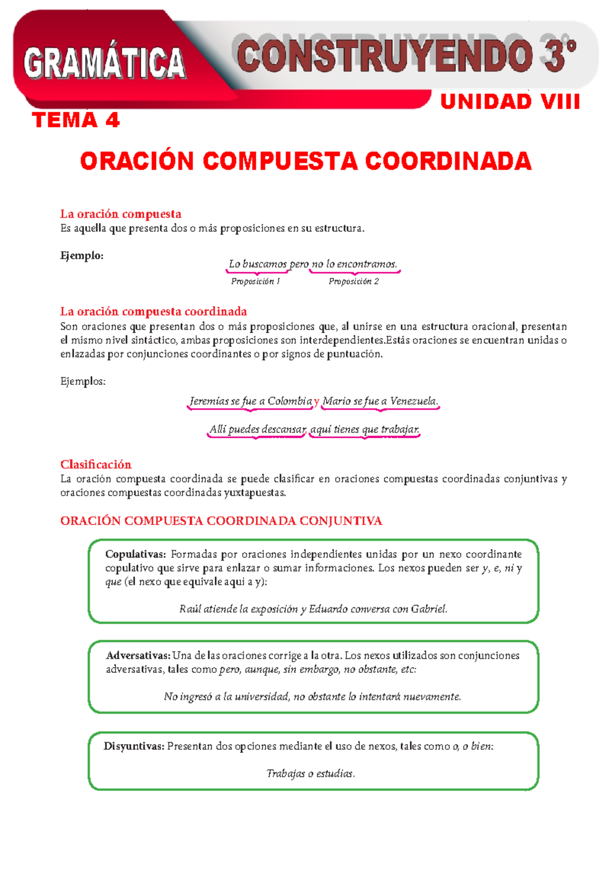 Ejemplos Y Tipos De Oraciones Compuestas Tipos De Oraciones Cloobx