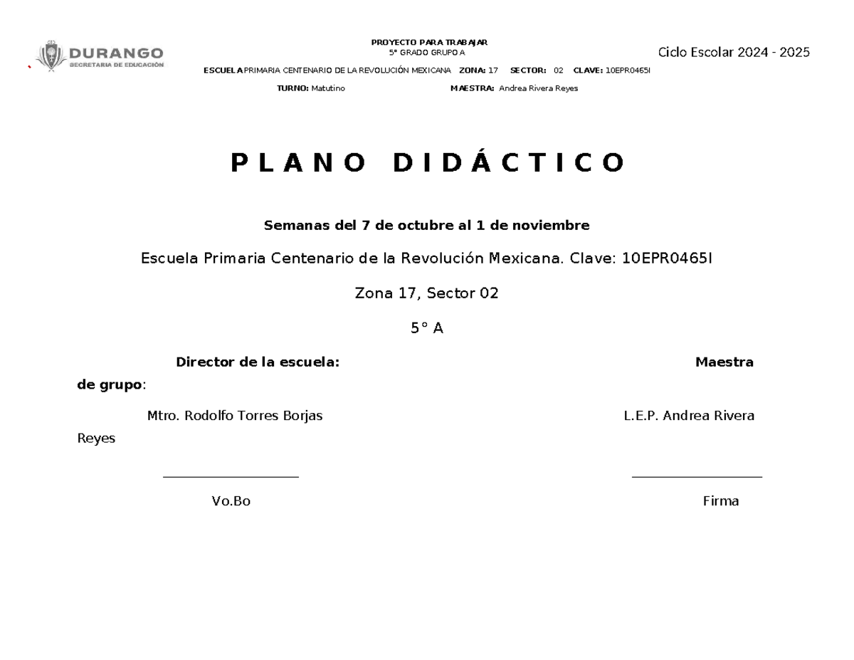 Planeación de Proyectos Educativos - Grado A - Ciclo 2024-2025 - Studocu