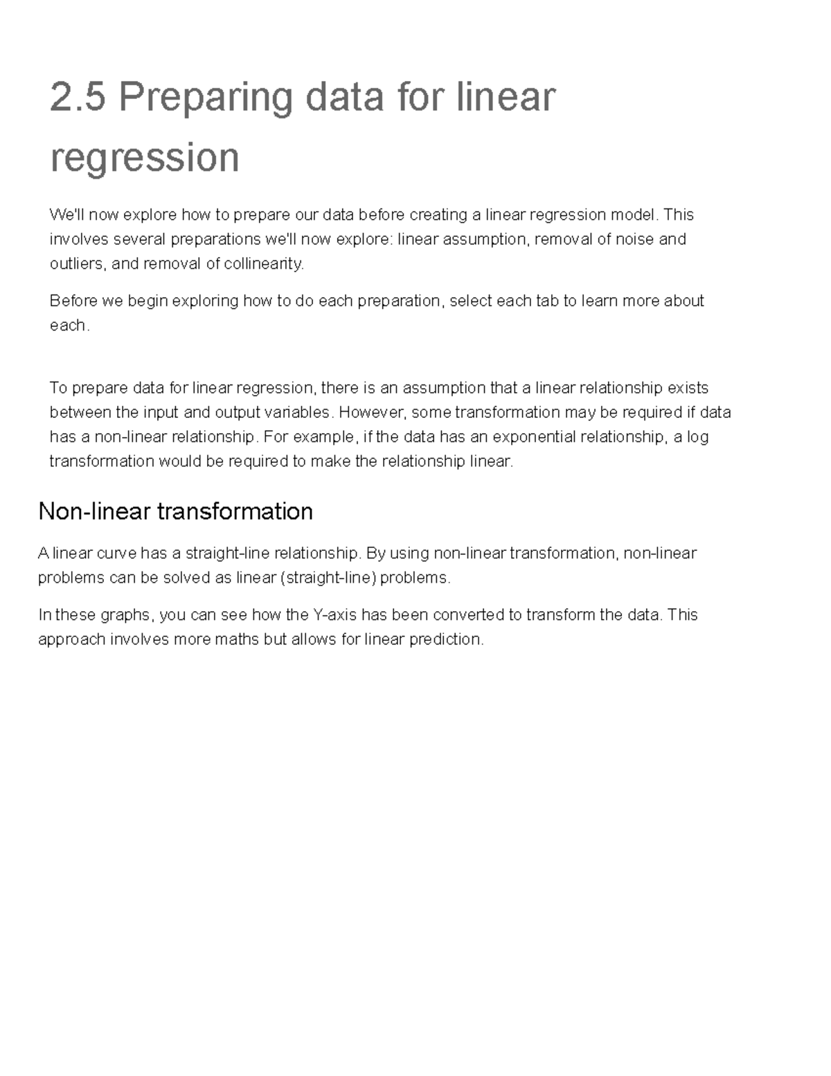 2.5 Data Preparation for Linear Regression in Data Science Principles ...