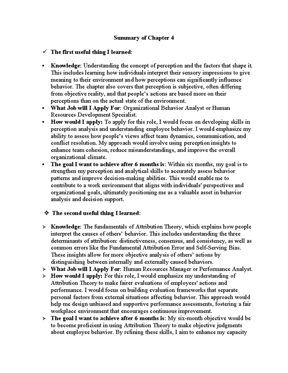 Đỗ Phương Thảo Summary of Chapter 4 - Summary of Chapter 4 The first ...
