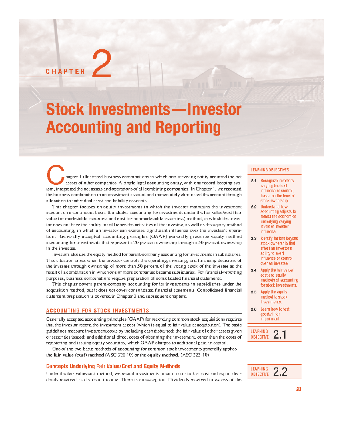 CHAPTER 2: Stock Accounting and Reporting (ACC 4597) - Studocu