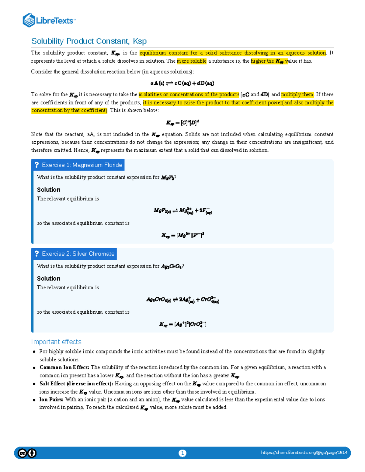 Solubility Product Constant (Ksp) Explained: Key Concepts and Examples ...