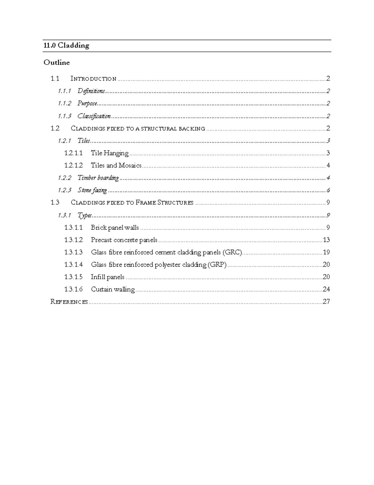 11.0 Cladding Overview: Types and Applications in Construction - Studocu