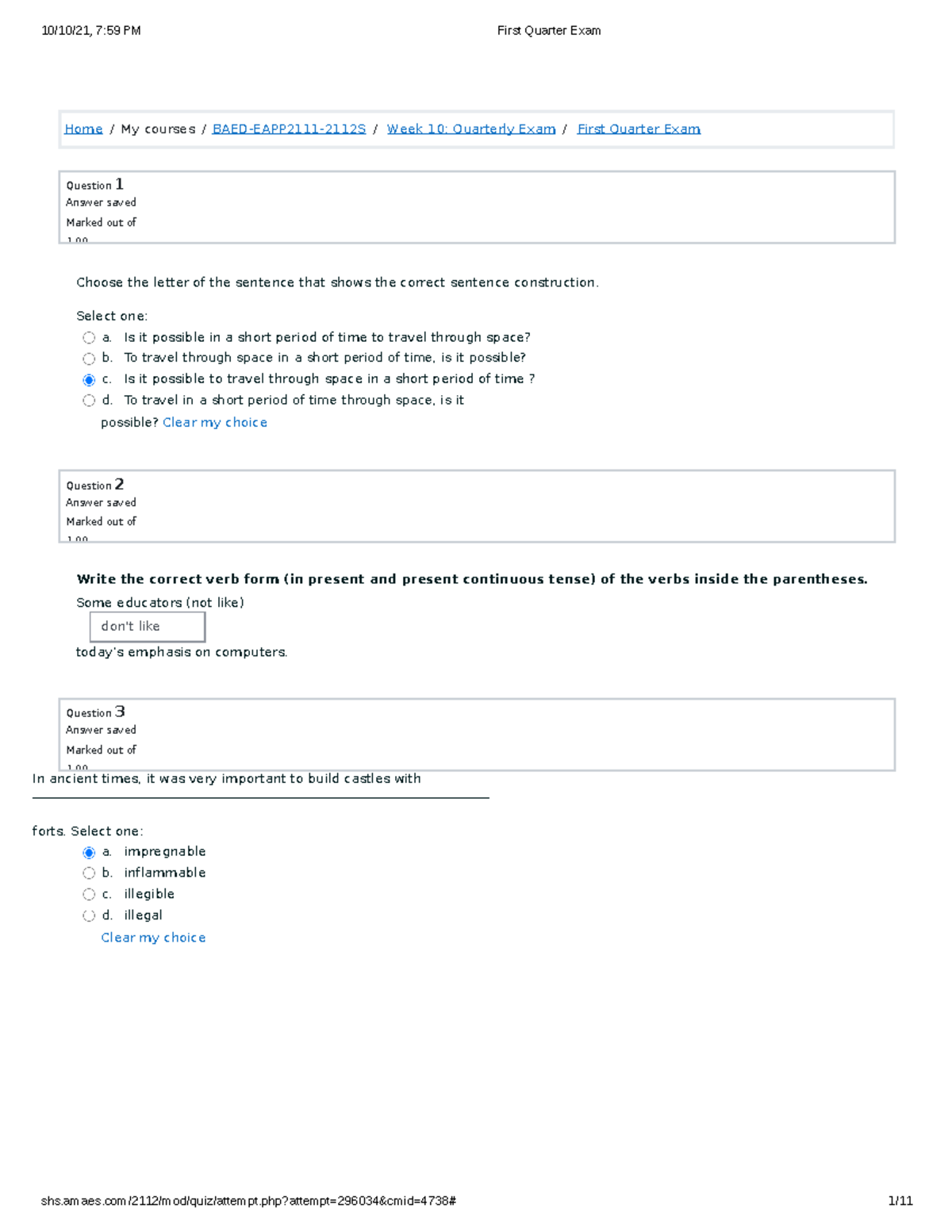 EAPP2111 English for Academic First Quarter Exam Review Notes - Studocu
