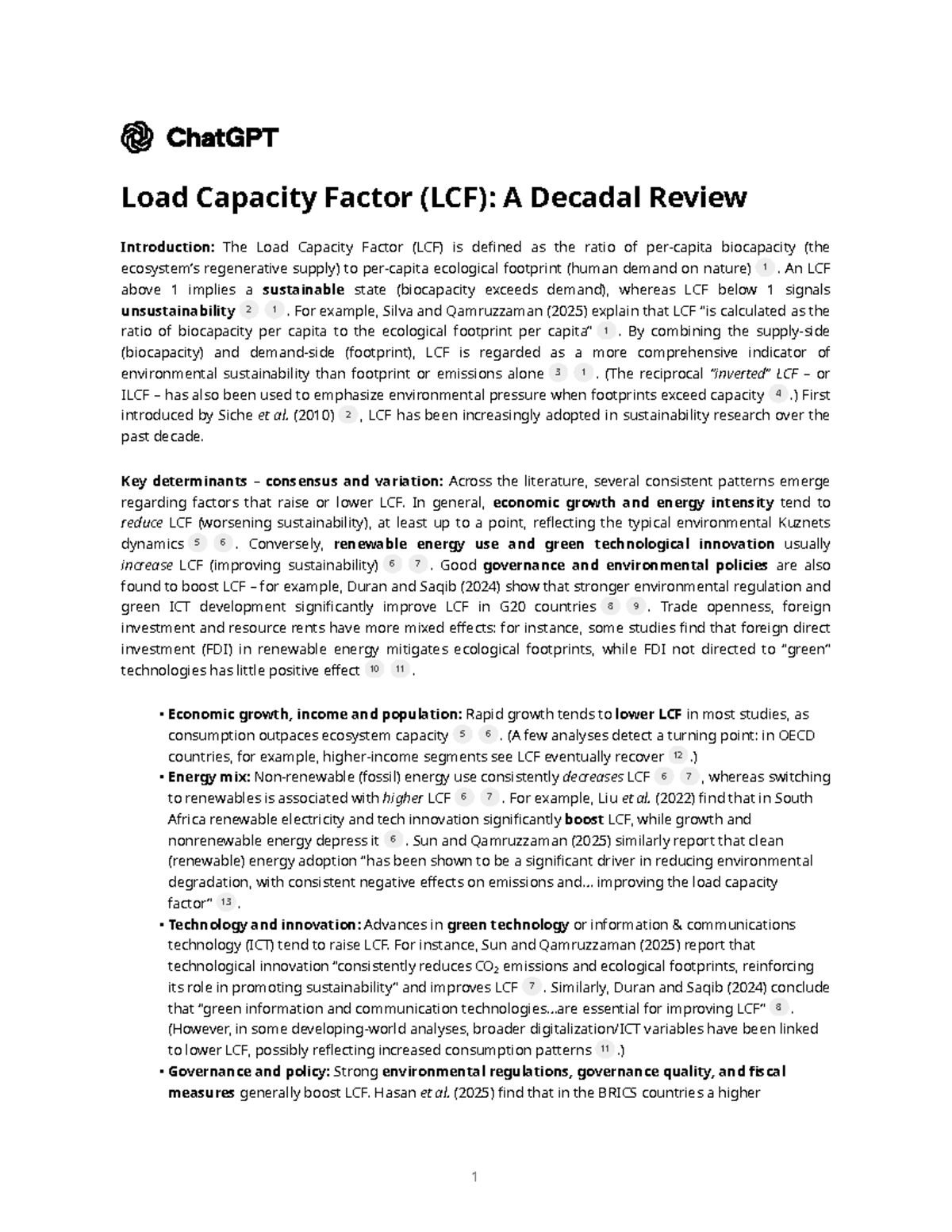 Load Capacity Factor (LCF) Analysis: A Decadal Review of Sustainability ...