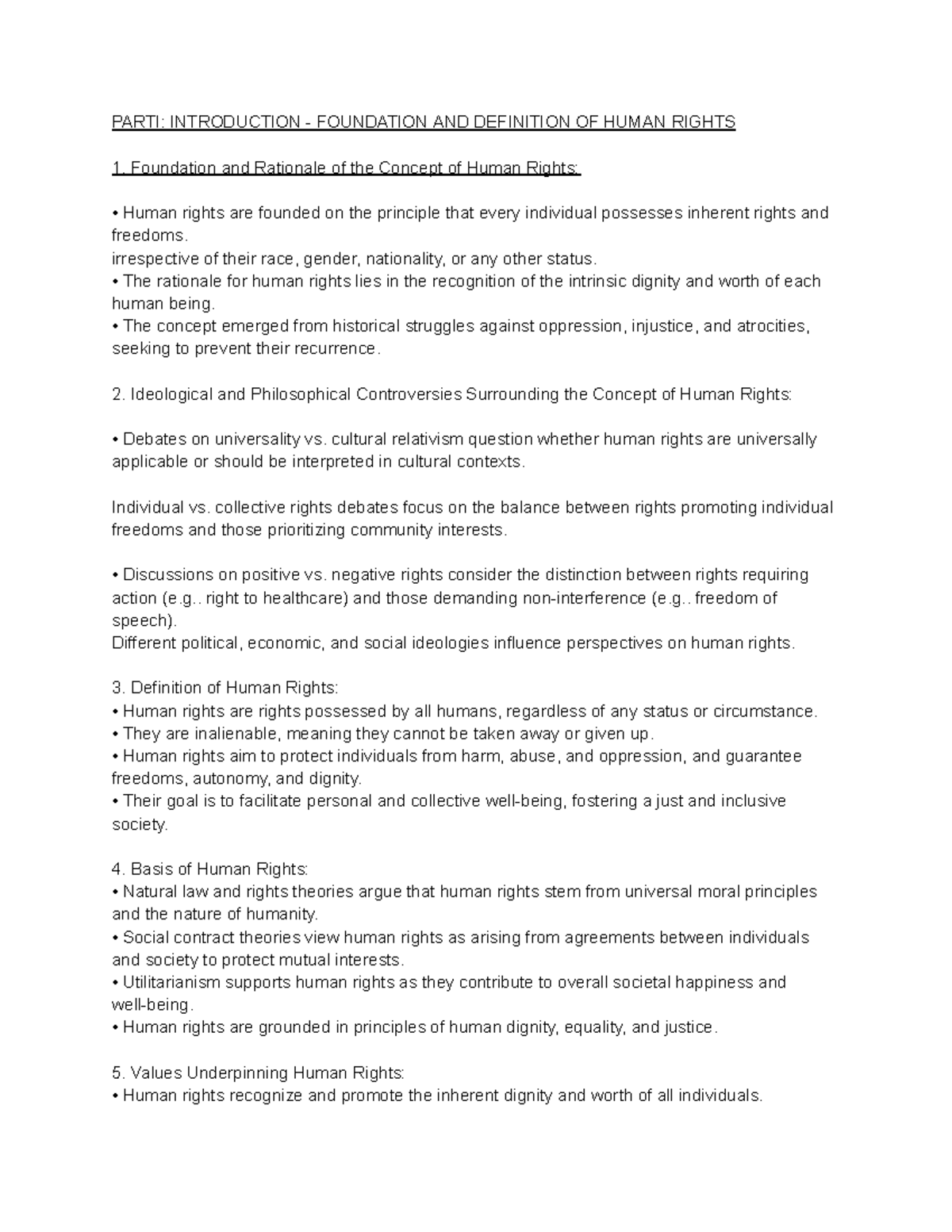 HRL 101: Foundations and Definitions of Human Rights - Studocu