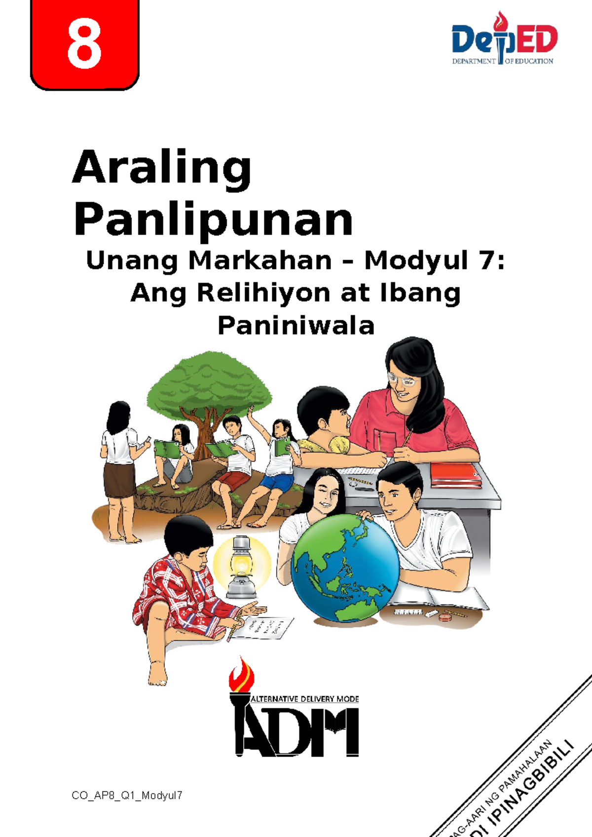 CO_AP8_Q1_Modyul7: Relihiyon at Ibang Paniniwala sa Ikawalong Baitang - Document Preview