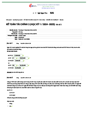 [Solved] Phng php vn ch s hu phng php trong k ton cc khon u t ti chnh ...