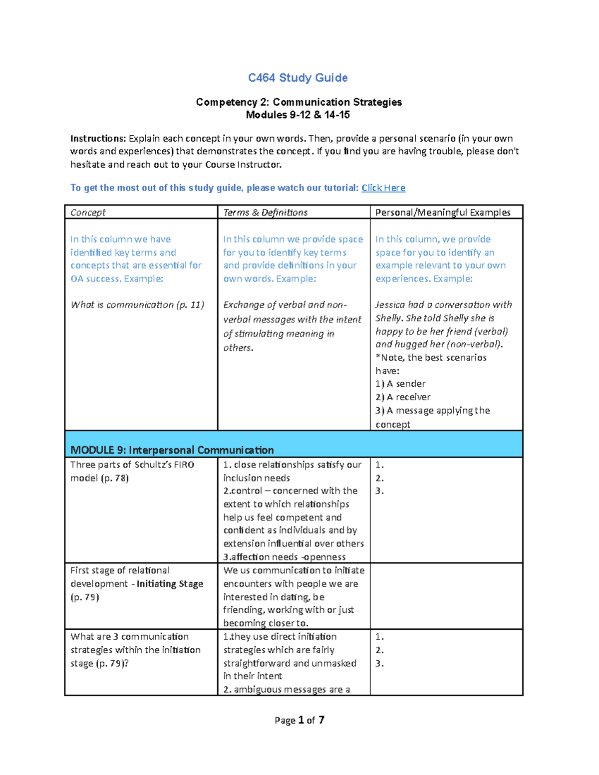 C464 Study Guide - Competency 2 - C464 Study Guide Competency 2 ...