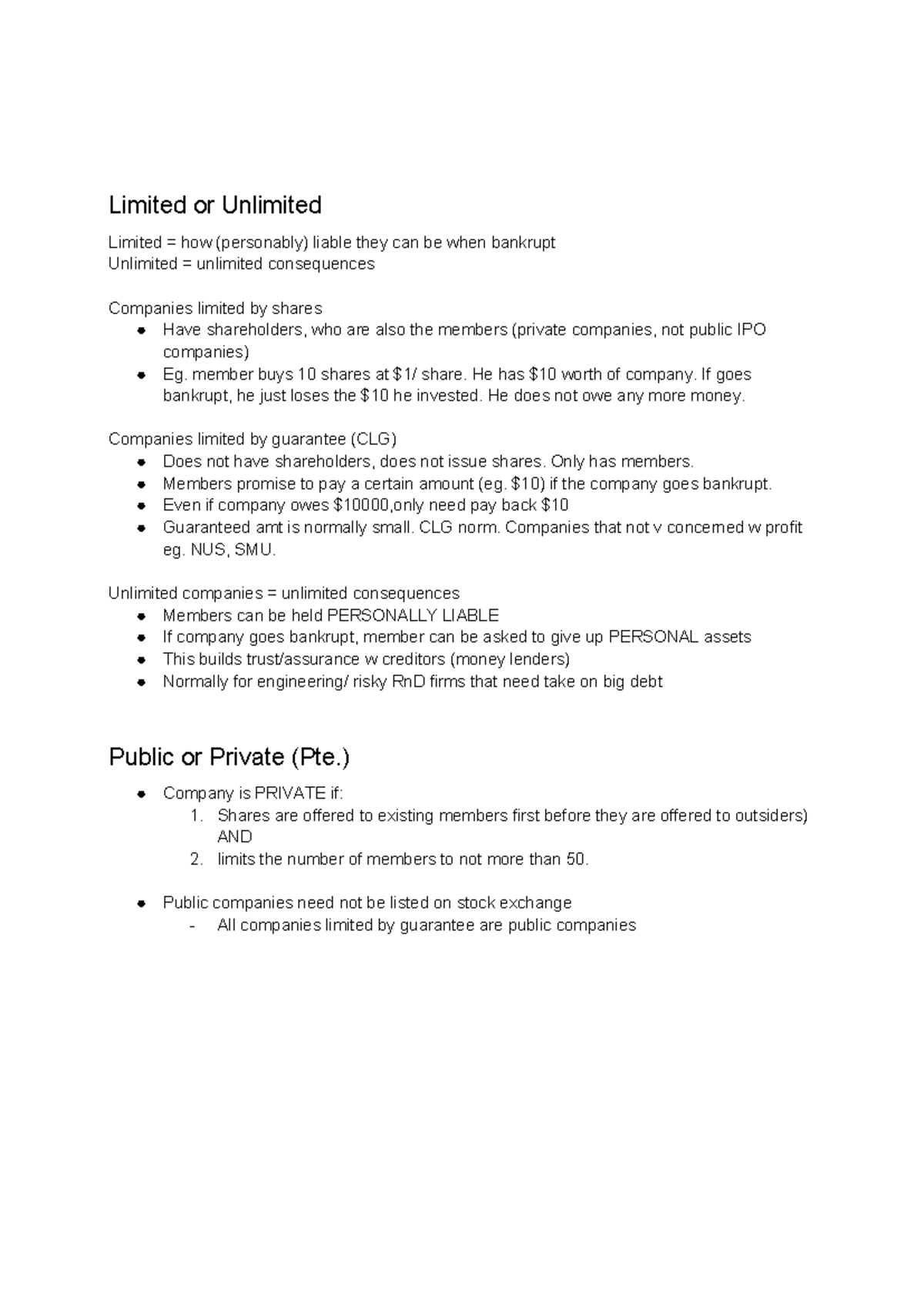 Unlimited Liability Definition Business
